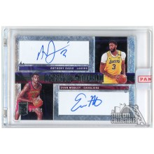 Anthony Davis & Evan Mobley 2020-21 Panini Donruss Elite Dual Auto #PT-AE 20/49