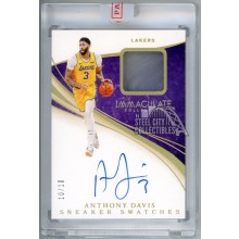 Anthony Davis 2019-20 Panini Immaculate Sneaker Swatches Autograph Card 10/10