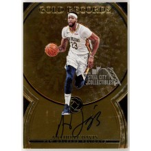 Anthony Davis 2017-18 Panini Opulence Gold Records Autograph Card #GR-ADV 09/35