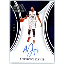 Anthony Davis 2015-16 Panini Immaculate Blue Autograph Card #S-AD 09/10