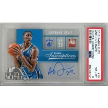 Anthony Davis 2012-13 Panini Elite Rookie Inscriptions Autograph Card #10 PSA 8