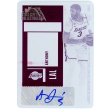 Anthony Davis 2020-21 Panini Contenders Printing Plate Auto Card #VS-ADV 1/1