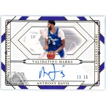 Anthony Davis 2020-21 Panini National Treasures Validating Marks Auto Card 13/15