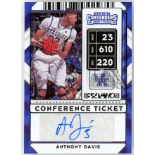 Anthony Davis 2020-21 Panini Contenders Draft Picks Conference Ticket Autograph Card #LT-AD 13/15