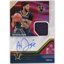 Anthony Davis 2017-18 Panini Vanguard V-Team Patch Autograph Card #VT-AD 17/25