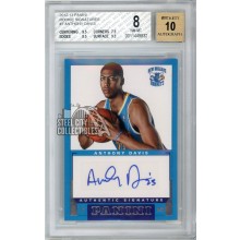 Anthony Davis 2012-13 Panini Autograph Rookie Card #7 BGS 8