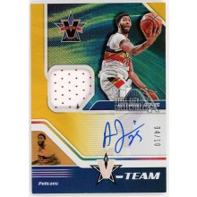 Anthony Davis 2018-19 Panini Chronicles Vanguard V-Team Patch Autograph Card #VT-AD 4/10