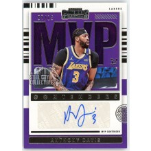 Anthony Davis 2021-22 Panini Contenders MVP Contenders Autograph Card #MVP-ADV 7/15