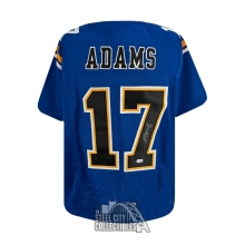 Davante Adams Autographed Los Angeles Custom Blue/Black Football Jersey - BAS