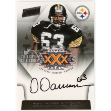 Dermontti Dawson 2015 Panini Super Bowl XXX Autograph Card #SBXXX-DD