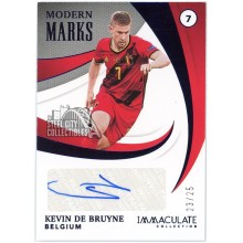 Kevin De Bruyne 2021-22 Panini Immaculate Modern Marks Autograph Card #MM-KDB 23/25