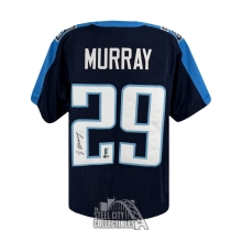 DeMarco Murray Autographed Tennessee Custom Navy Football Jersey - BAS (Bottom 2 Signed)