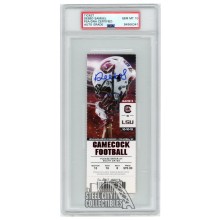 Deebo Samuel Autographed 2015 South Carolina vs LSU Ticket PSA/DNA 10