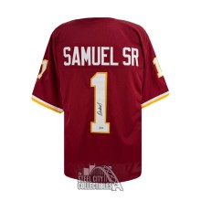 Deebo Samuel Sr Autographed Washington Custom Maroon Football Jersey - BAS