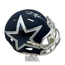 Deion Sanders Autographed Dallas AMP Mini Football Helmet - BAS