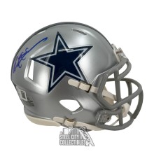 Deion Sanders Autographed Dallas Cowboys Speed Mini Football Helmet - BAS