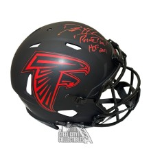 Deion Sanders HOF Primetime Autographed Atlanta Eclipse Authentic Full Size Helmet - BAS