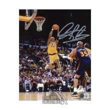 Dennis Rodman Autographed Los Angeles 8x10 Basketball Photo - BAS (Vertical Rebound)