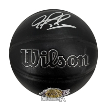 Dennis Rodman Autographed Los Angeles Lakers Wilson Black Leather Basketball - BAS
