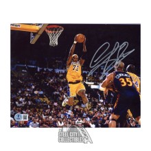 Dennis Rodman Autographed Los Angeles 8x10 Basketball Photo - BAS (Rebound)