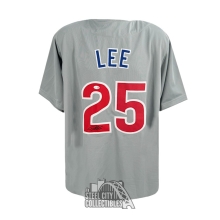 Derrek Lee Autographed Chicago Custom Gray Baseball Jersey - JSA