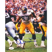 Dermontti Dawson Autographed Pittsburgh Steelers 8x10 Photo (Blocking White) - JSA COA
