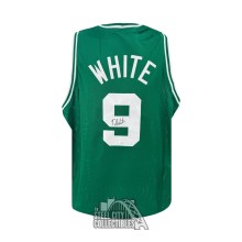 Derrick White Autographed Boston Custom Green Basketball Jersey - JSA