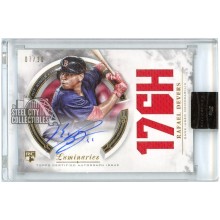 Rafael Devers 2018 Topps Luminaries Hit Kings Game-Used Jersey Rookie Autograph Card #HKAR-RD 7/10