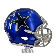 Dez Bryant Autographed Dallas Flash Mini Football Helmet - BAS