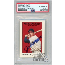 Joe DiMaggio 1995 Signature Rookies Old Judge Autograph Card #JD1 PSA/DNA
