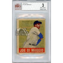 Joe DiMaggio 1949 Leaf Baseball Card #1 BVG 3