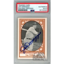 Joe DiMaggio 1980 TCMA All Time New York Yankees Autograph Card PSA/DNA