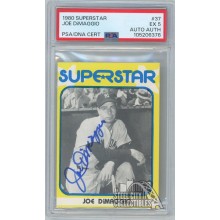 Joe DiMaggio 1980 Superstar Autograph Card #37 PSA 5 EX Authentic