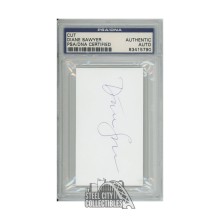Diane Sawyer Autographed Cut Signature - PSA/DNA