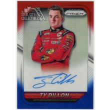 Ty Dillon 2016 Panini Prizm Red White Blue Prizm Autograph Card #TD 03/25