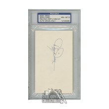 Dizzy Dean Autographed Index Card - PSA/DNA 8 NM-MT