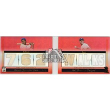 Jackie Robinson Pee Wee Reese 2010 Topps Tribute Franchise Feats Relic Booklet Card 1/1