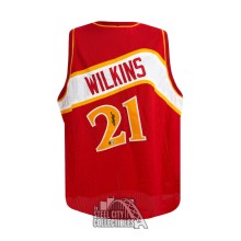 Dominique Wilkins Autographed Atlanta Custom Red Basketball Jersey - BAS (2 Signed)