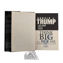 Donald Trump Autographed Think Big and Kick Ass Book - JSA LOA