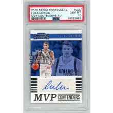 Luka Doncic 2019-20 Panini Contenders MVP Contenders Autograph Card #MVP-LDC 51/99 PSA 10