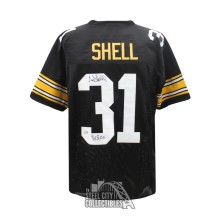 Donnie Shell HOF 20 Autographed Pittsburgh Custom Black Football Jersey - BAS
