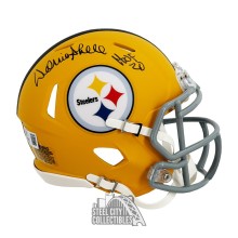 Donnie Shell HOF 20 Autographed Pittsburgh Steelers ALT Mini Football Helmet - BAS