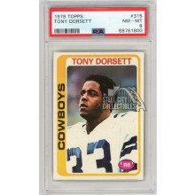 Tony Dorsett 1978 Topps Football Rookie Card #315 PSA 8 (800)