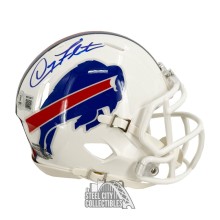 Doug Flutie Autographed Buffalo Bills Speed Mini Football Helmet - BAS (Blue Ink)