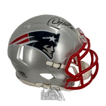 Doug Flutie Autographed New England Patriots Speed Mini Football Helmet - BAS