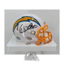 Doug Flutie Autographed San Diego Chargers Speed Mini Football Helmet - BAS (Smeared Autograph)
