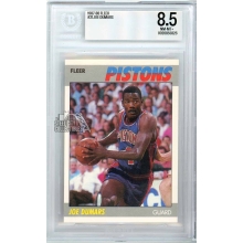 Joe Dumars 1987-88 Fleer Basketball Card #31 BGS 8.5