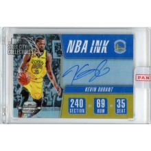 Kevin Durant 2018-19 Panini Contenders Optic NBA Ink Gold Autograph Card #NI-KDR 6/25