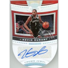 Kevin Durant 2020-21 Panini Crown Royale Crown Jewel Autograph Card #CJ-KDR 16/49