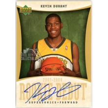 Kevin Durant 2007-08 Upper Deck NBA Rookie Debut Autograph Card #RD-KD